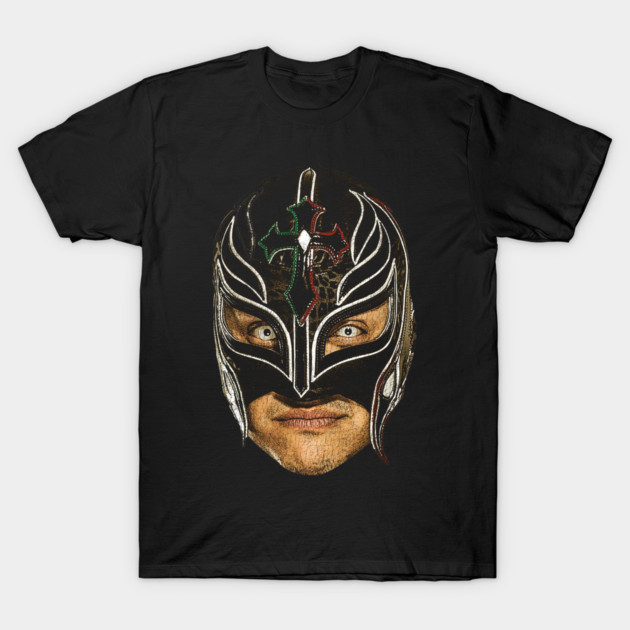 เสื้อยืด Vintage vINTAGE rey mysterio Mask T-Shirt แท้ Cotton 100% น่ารัก ดับกลิ่น+ต้านเชื้อ คอกลม