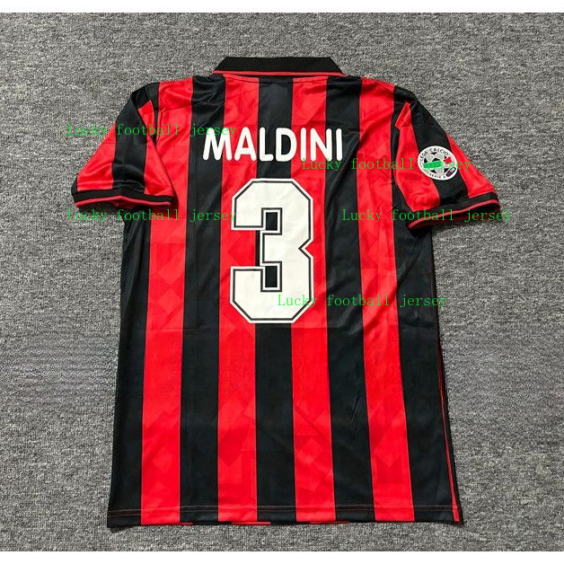 เสื้อฟุตบอล Retro AC Milan ปี 1993/94 แบบ_home_Motta คุณภาพเยี่ยม เหมือนของแท้