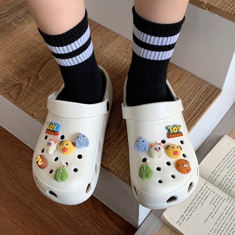 icy แบบใหม่ รองเท้าแตะแฟชั่นแบบสวมหัวโต รุ่นนี้ใครเท้าอวบบอกเลยว่าต้องเผื่อไซซ์ เค้าทำมาไม่ใหญ่มาก พื้นนิ่ม ใส่สบายX099 - รูปที่ 6