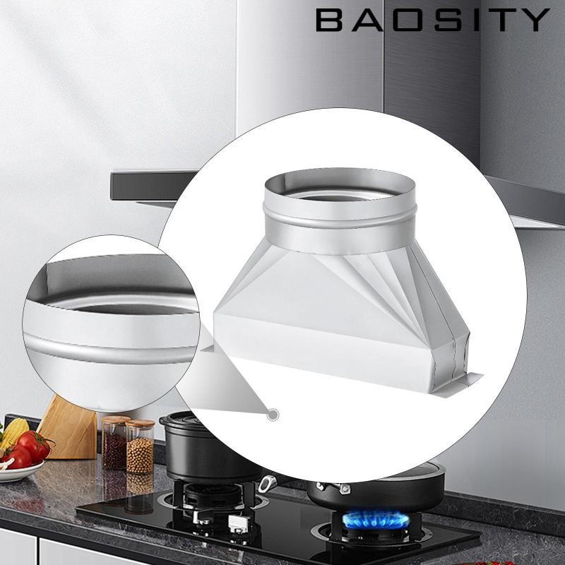 [Baosity] Duct Transition Square to Round Duct Adapter for HVAC System Exhaust Fan