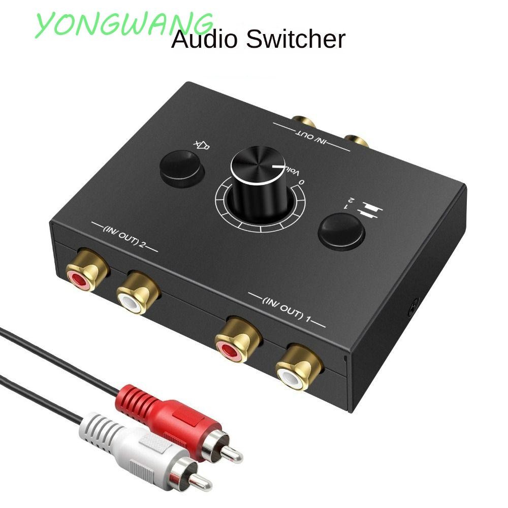 YONGWANG Audio Switcher, Stereo Splitter Audio Splitter, HiFi 3.5 มม.แจ็คดิจิตอล Coaxial Audio Decod