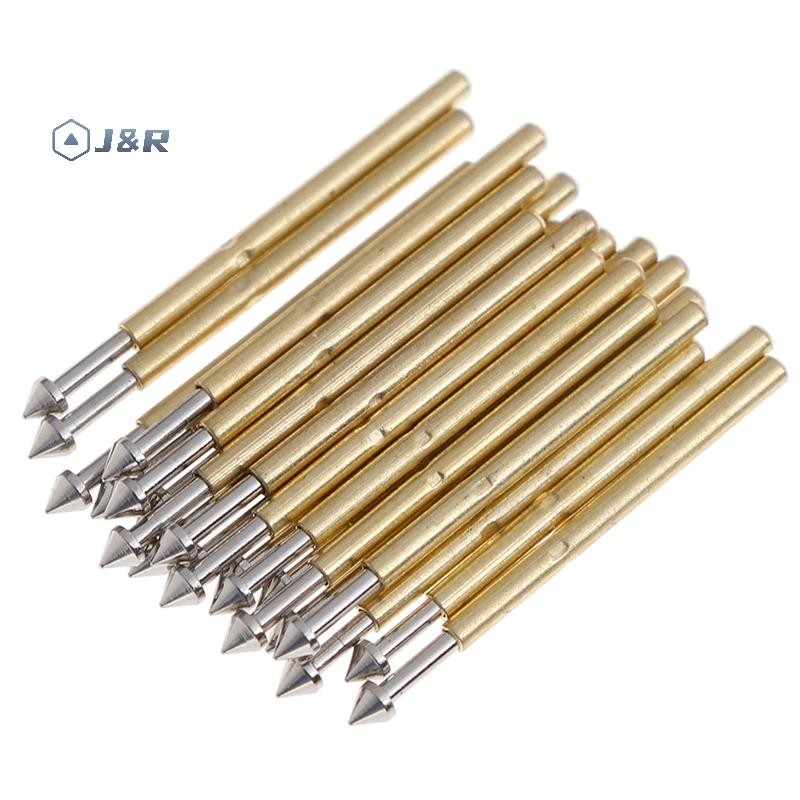J&R 100 ชิ้น P75-E2/E3 ฤดูใบไม้ผลิ test probe pogo pin 1.3/1.5 มม.หัวทรงกรวย 1.0 มม. ปลอกนิ้วใหม่
