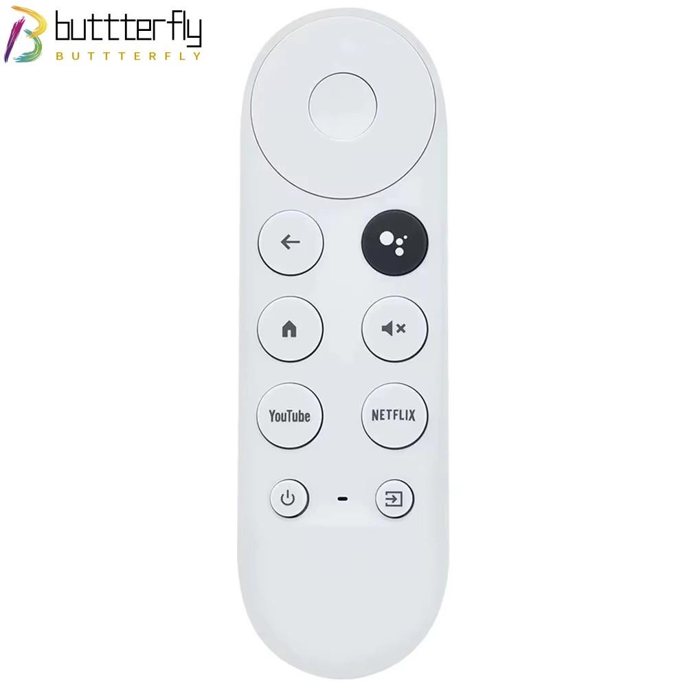 BUTTTERFLY สําหรับ Google Chromecast Remote, Snow Color HD ใช้งานร่วมกับเปลี่ยนรีโมทคอนโทรลด้วยเสียง