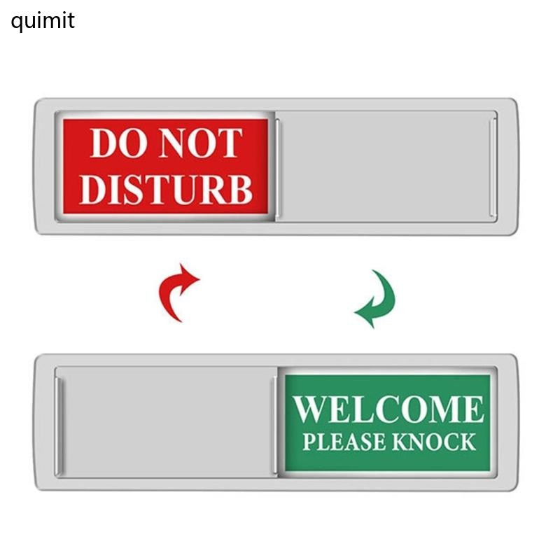 QUIM ป้ายห้ามรบกวน สำหรับประตูล้อเลื่อน ในบ้านและออฟฟิศ