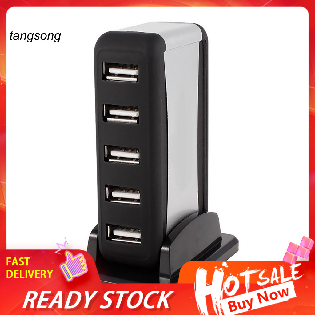 Tang_ USB Hub ปลั๊กความเร็วสูงเล่น Surge Protection 7 พอร์ตฮับความเร็วสูงสําหรับคอมพิวเตอร์โน้ตบุ๊ก