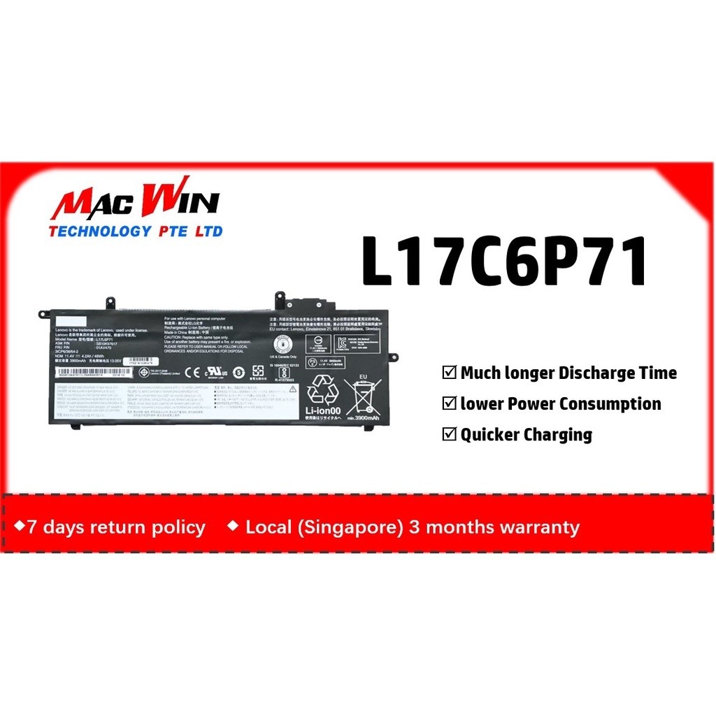 01AV472 L17C6P71 SB10K9761 L17L6P71 SB10K97617 01AV470 L17C6P72 SB10K97629 สําหรับ Lenovo ThinkPad X