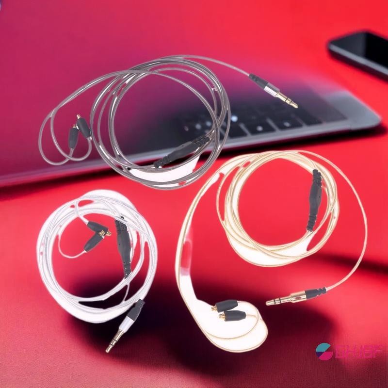 GHJBF] MMCX ถึง 3.5 มม. แจ็คเสียงหูฟังเปลี่ยนความยาว 120 ซม.สําหรับ SE215/315/535/846/UE900/DC/VJJB/