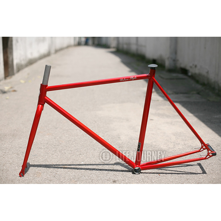 กรอบสตาร์ท.Fixed Gear Dead Fly TSUNAMI ทำจาก.Chrome Molybdenum Steel สีแดง. โปรโมชั่นราคาพิเศษ