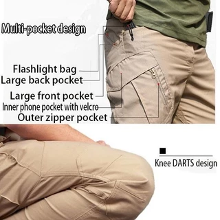 Ix9 Cargo Pants Tactical Pants Elastic Liner Multi Pockets