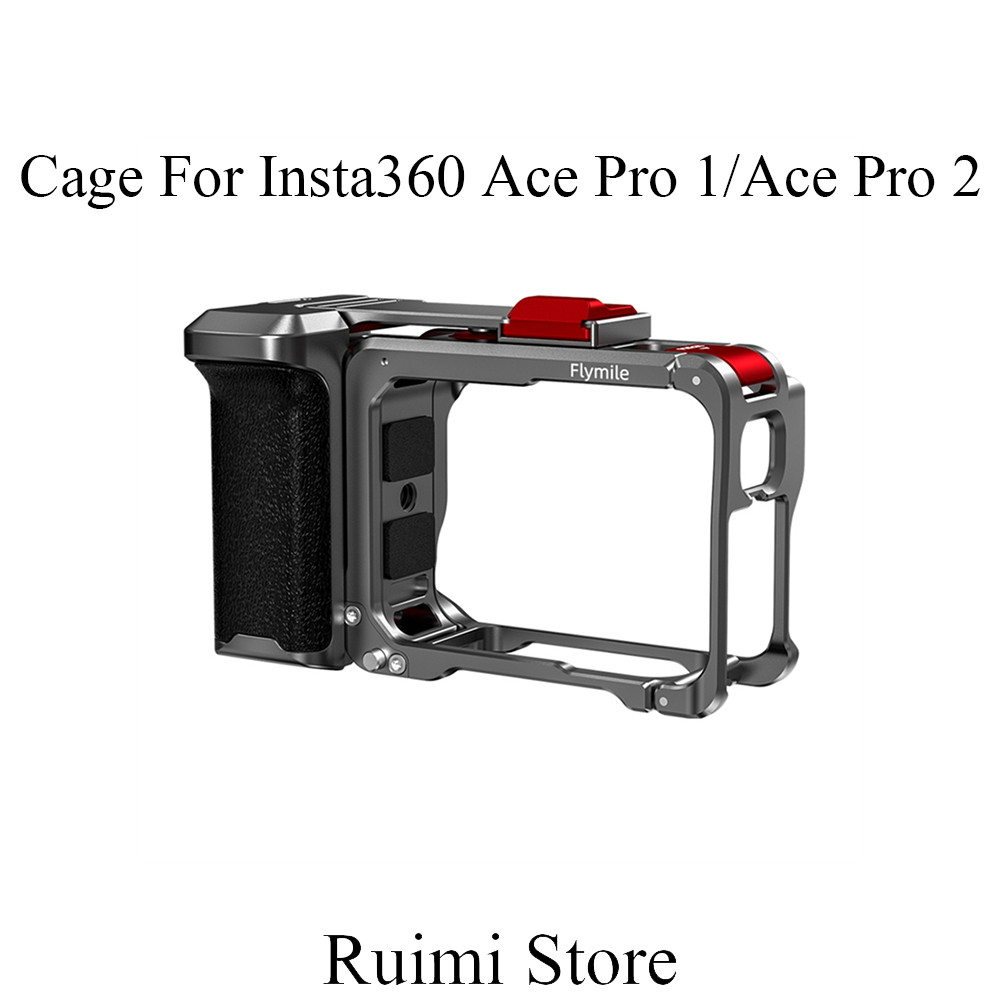 กรงโลหะ Flymile Vlog Grip สําหรับ insta360 Ace Pro 1/Ace Pro 2