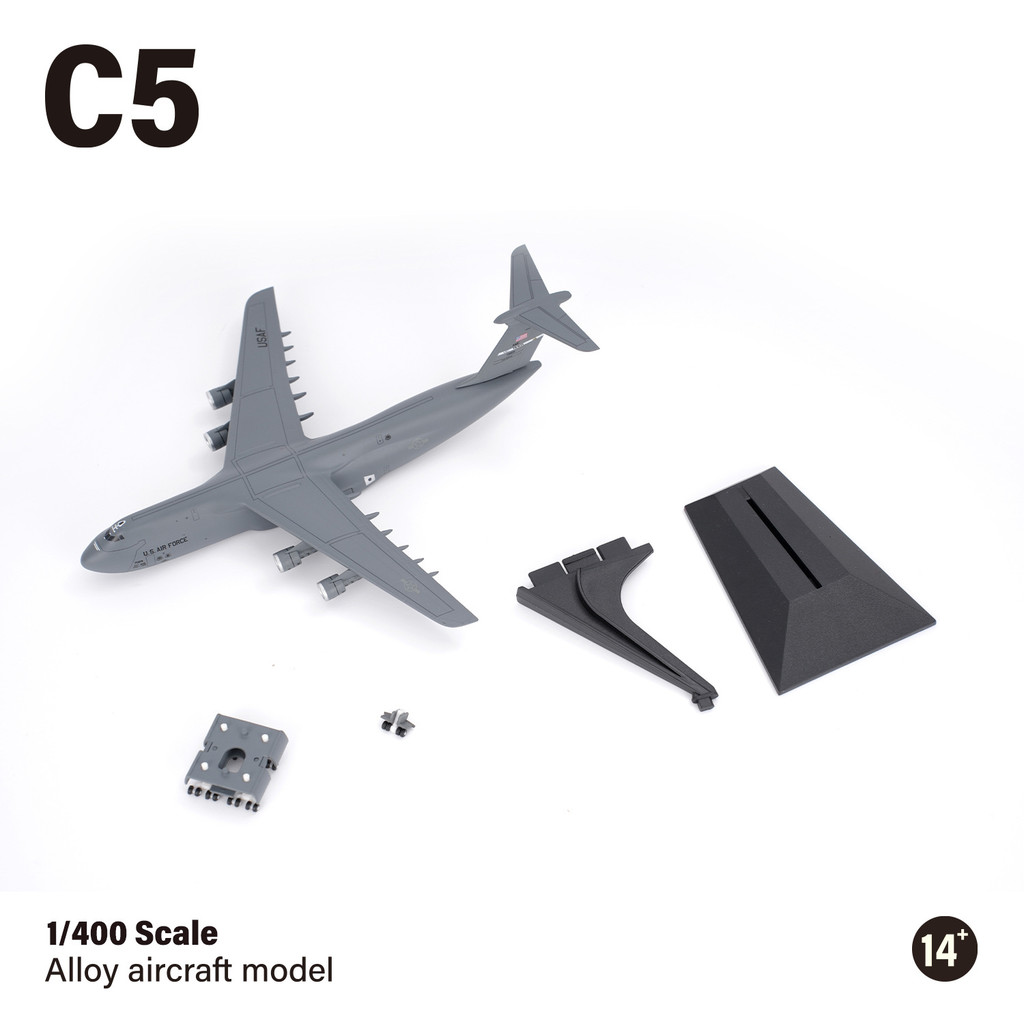 1/400 C-5 C5 Galaxy Galaxy Alloy เครื่องบินขนส่งรุ่นเครื่องบินขนส่งเชิงกลยุทธ์ US Army