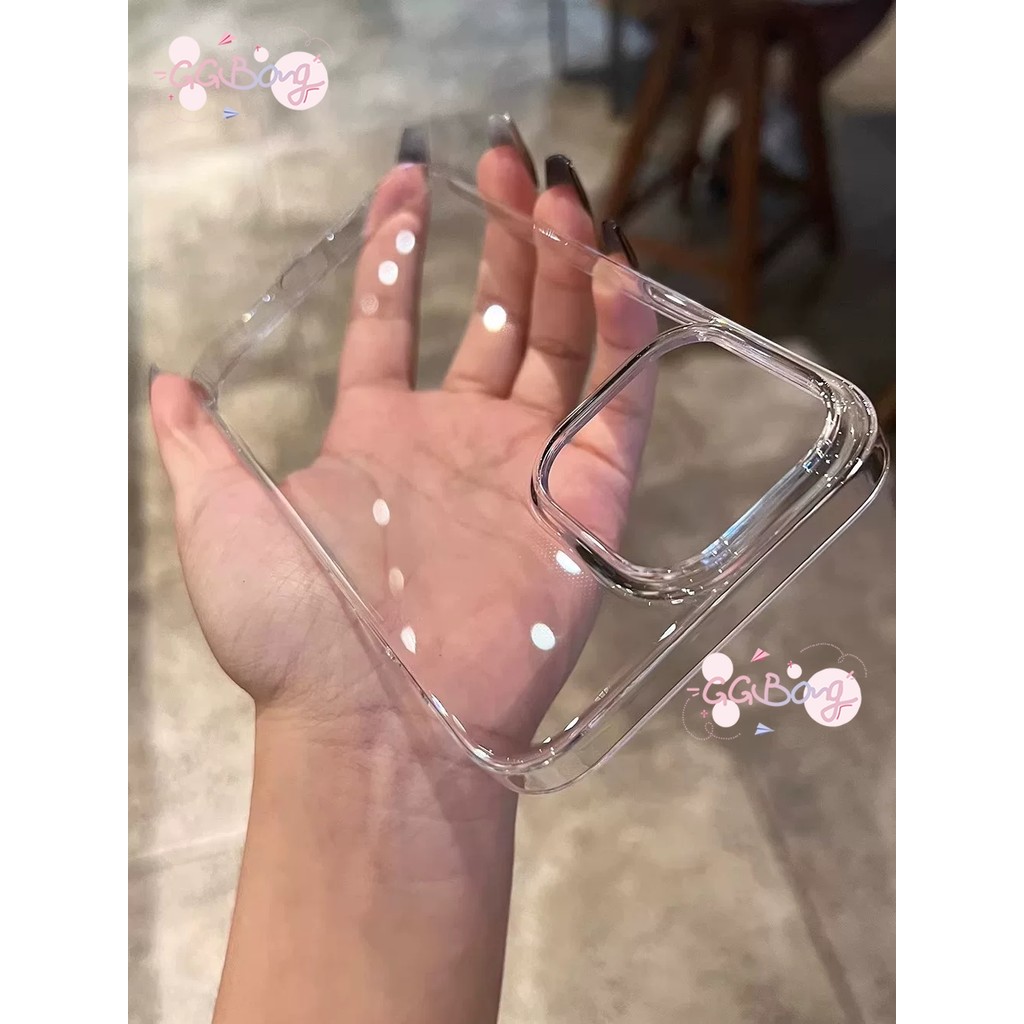 แฟชั่นพลาสติกเรียบง่ายฝาครอบใส เคสไอโฟน 11 16 สำหรับIPhone 16 13 14 11 15 12 Pro Max 16 XR 14 15 7 8 6s Plus XS Max X SE