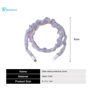 USB Protector สําหรับ 18/20w Charger ฝาครอบป้องกันสายชาร์จ ฝาครอบป้องกันสายชาร์จข้อมูลแบบตาข่ายป้องกันการแตกหัก