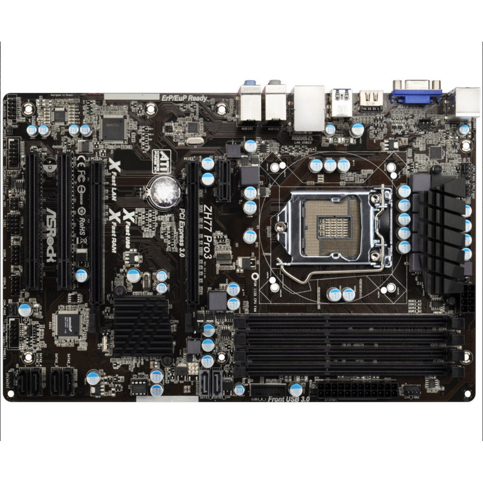 ASROCK/ASROCK เทคโนโลยี ZH77 PRO3 H77 กระดานขนาดใหญ่ 1155 พินรองรับโซลิดสเตตทั้งหมด H77 PRO4
