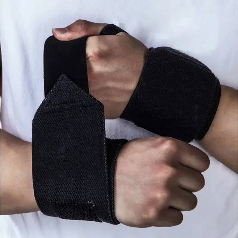 Black Soft Wrist Wrap for Weight Lifting,Wrist Support for Powerlifting,Wrist Straps,Gym Cross Train