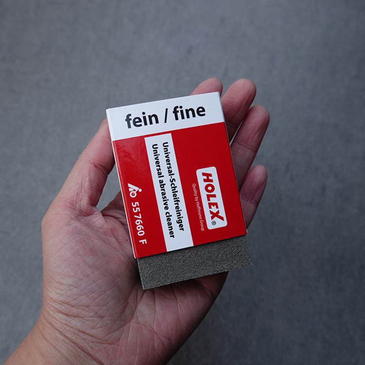 เยอรมัน HOLEX HOLEX Holfman Solid Core ขัดบล็อก Universal บดทําความสะอาดบล็อกขัดบดทําด้วยมือ diy