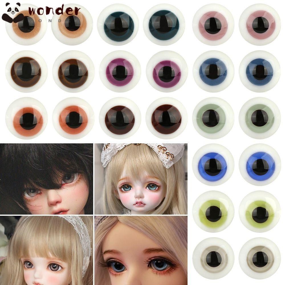 WONDER ตุ๊กตา Eyeballs 8 มม.DIY สําหรับตุ๊กตา BJD หัตถกรรม