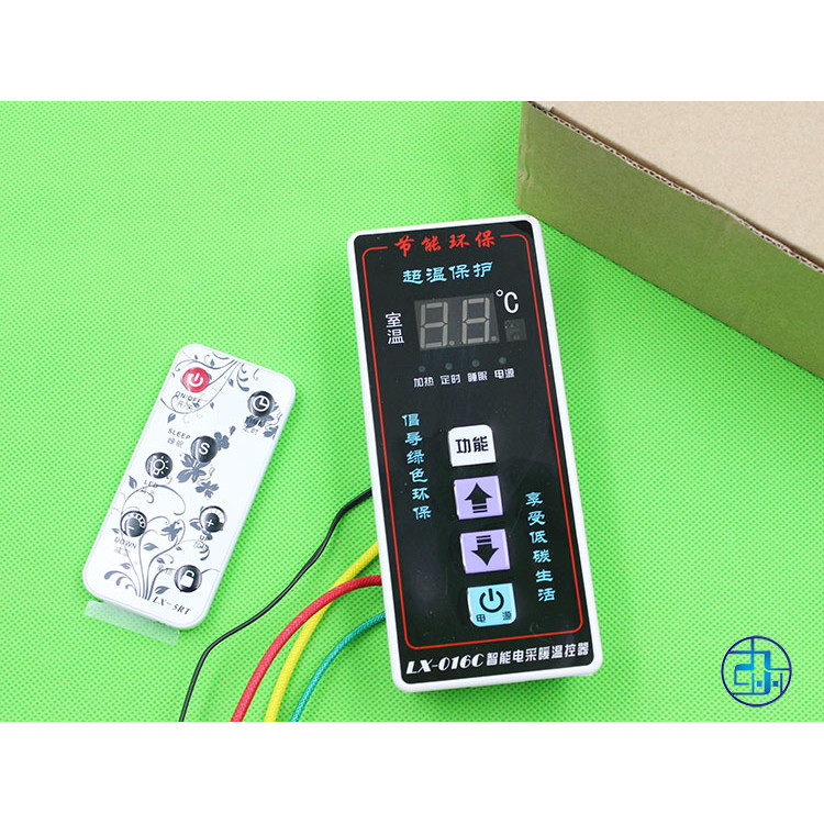 LX-016C 016E เครื่องทําความร้อนไฟฟ้าคาร์บอนไฟเบอร์แบบฝัง Thermostat เครื่องควบคุมอุณหภูมิความร้อนไฟฟ