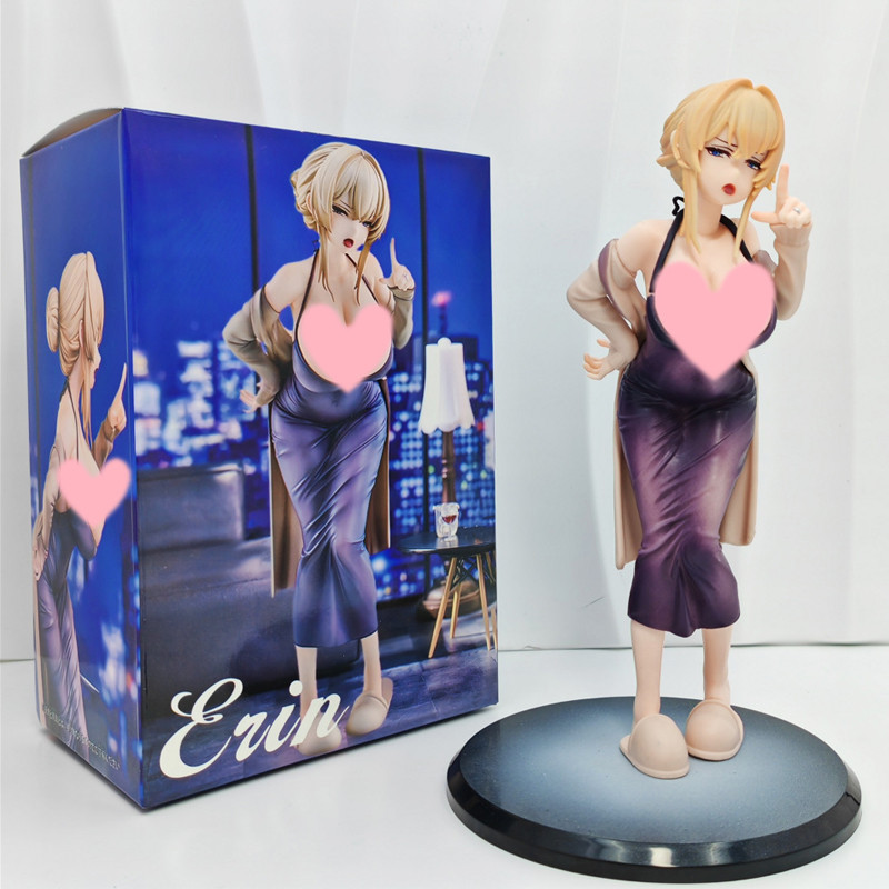 18 ซม.ใหม่อะนิเมะ Erin รูปแม่บ้าน Dressed Erin ตัวเลขสาวเซ็กซี่รูปปั้นคอลเลกชันตุ๊กตาตกแต่งโต๊ะของเล่นเด็กของขวัญวันเกิด