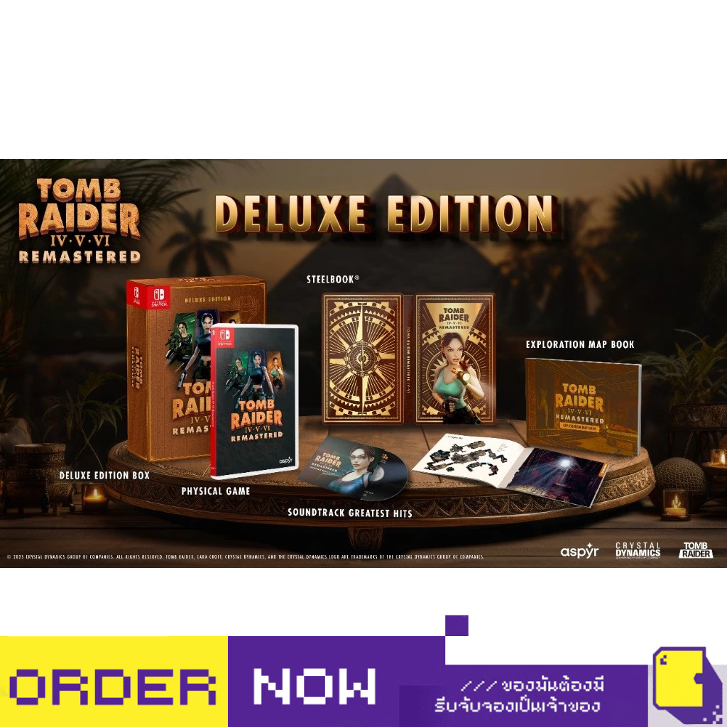 [+..••] พร้อมส่ง | NSW TOMB RAIDER IV-VI REMASTERED (เกม Nintendo Switch™🎮) | By ClaSsIC GaME