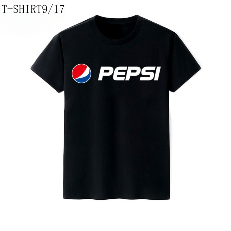 เสื้อยืดสตรีทแขนสั้น คอกลม ลายเป๊ปซี่ โคล่า ไม่ยุบย่นเมื่อล้าง ((จัดส่งภายใน 24 ชั่วโมง))