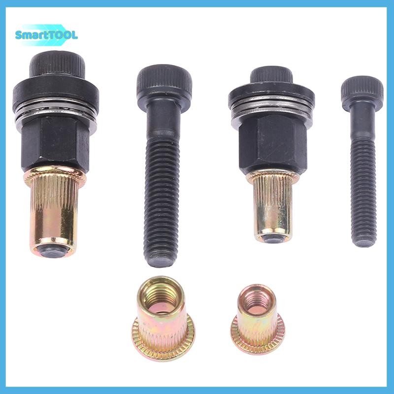 UTZN> M6 M8 Rivet Nut s คู่มือ Riveter คอลัมน์สแตนเลสหกเหลี่ยมถั่ว AM6SS AM8SS DIY เจาะ Rivet ด้านนอ