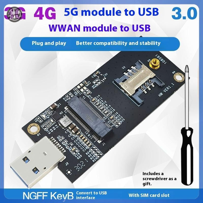WL| 1 ชุด DW5821E M2-NGFF DW5811e DW5816E EM7455 L860-GL USB3.0 การ์ดขยายสําหรับ 3G/ 4G/ 5G LTE โมดู