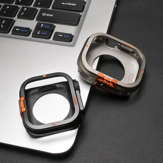 กรณีโลหะสําหรับ iWatch Ultra 3/2/1 49 มม.กรณีป้องกันกรอบอลูมิเนียมกันชนสําหรับ IWatch Series 11 10 46 มม.อุปกรณ์เสริมหรูหรา