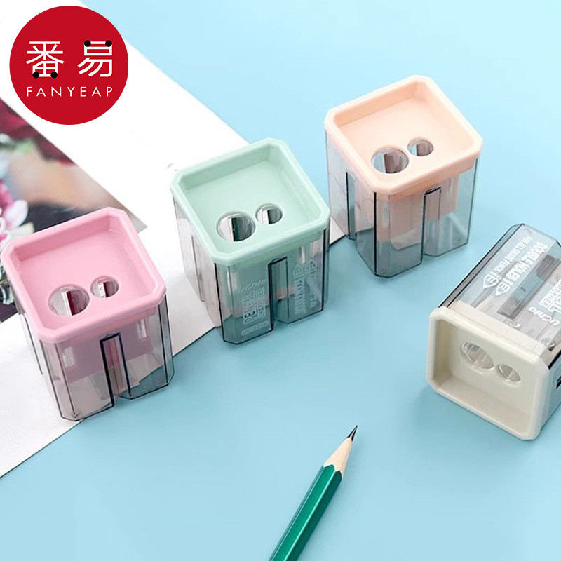 /0Y กบเหลาดินสอ AAR0-กบเหลาดินสอสําหรับนักเรียนชั้นประถมศึกษาเด็กดินสอแบบพกพา Turn