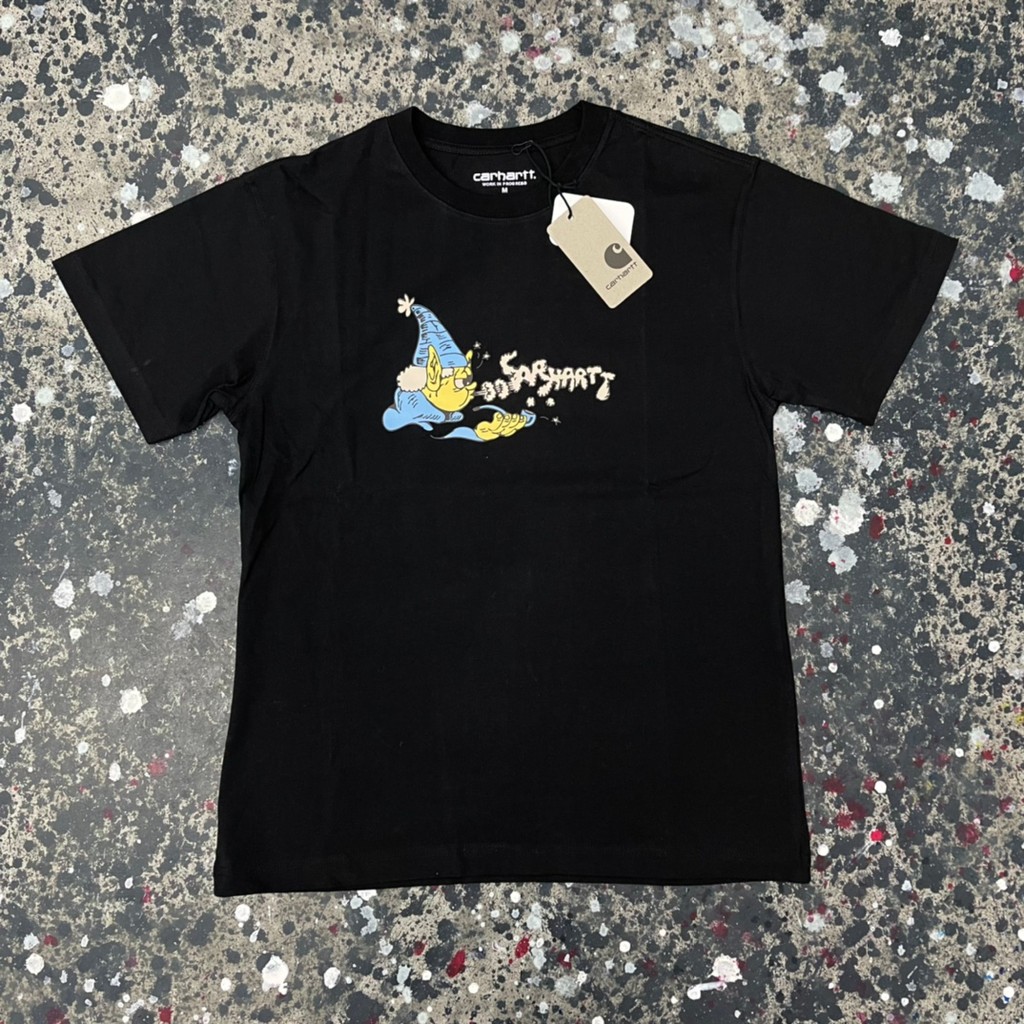 Carhartt WIP สไตล์อเมริกัน ตัวเสื้อยืดแขนสั้น คอปก สำหรับผู้ชาย ฤดูใบไม้ผลิและฤดูร้อน