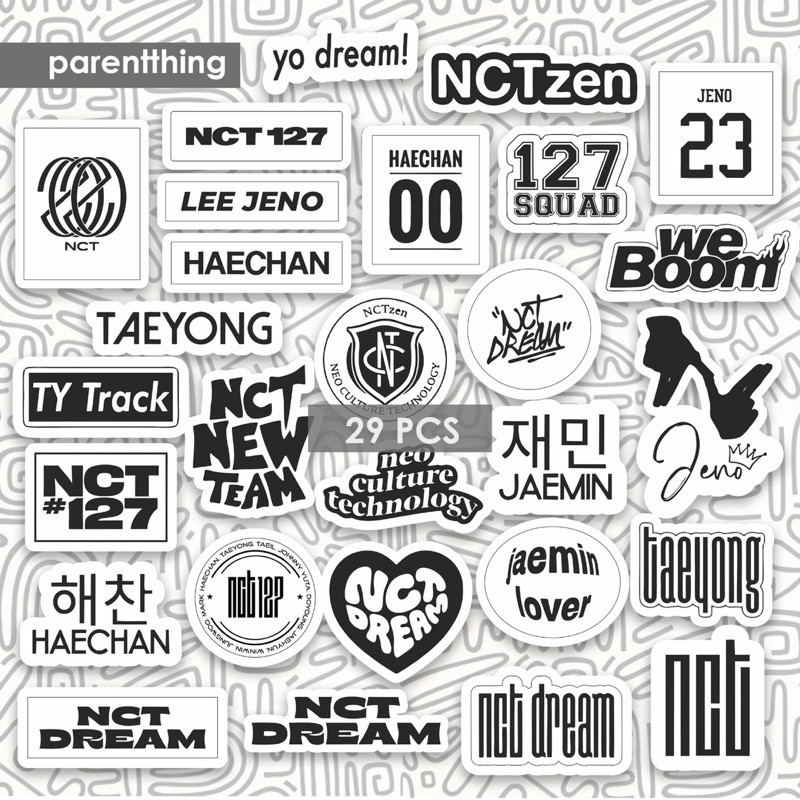 สติ๊กเกอร์ NCT KPOP // nct haechan taeyong nct dream Sticker