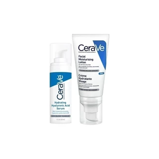[เซตสุดคุ้ม] เซราวี Cerave Hyaluronic Acid Serum บำรุงผิว 30ml. และ Facial Moisturizing Lotion มอยเจอร์ไรเซอร์ 52ml.