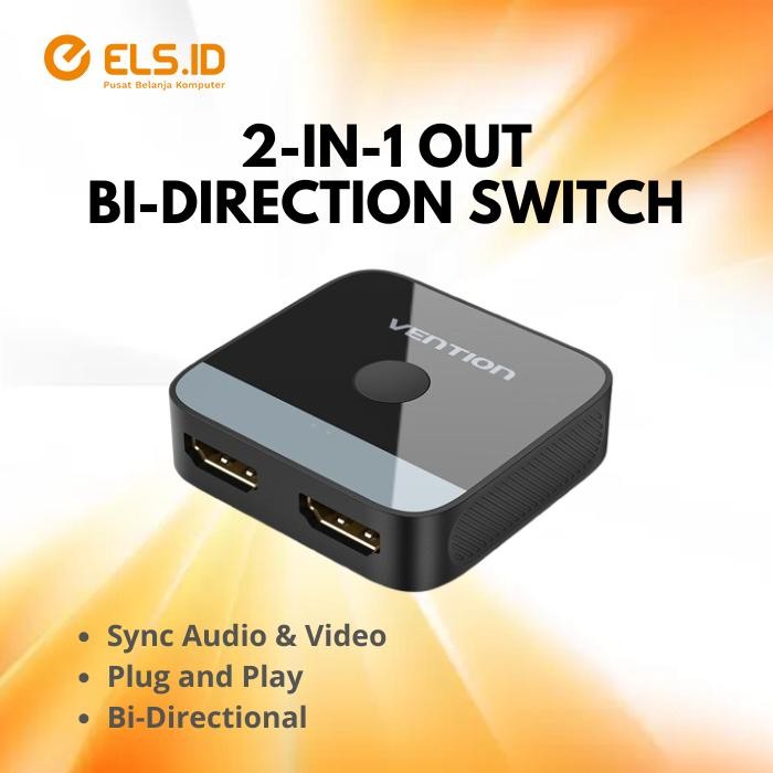 Vention Switcher HDMI Bi-Directional 2in1 Out 4K