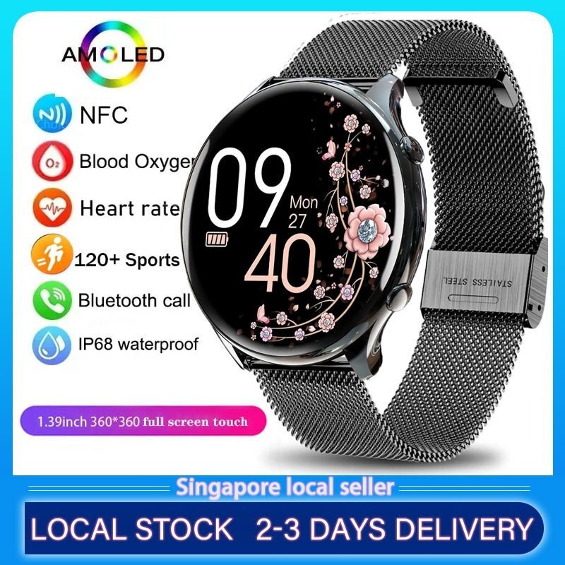 SmartWatch HD หน้าจอ Full Touch Custom Dial สมาร์ทนาฬิกาผู้หญิงบลูทูธสมาร์ทนาฬิกา MenHT99 H5MC