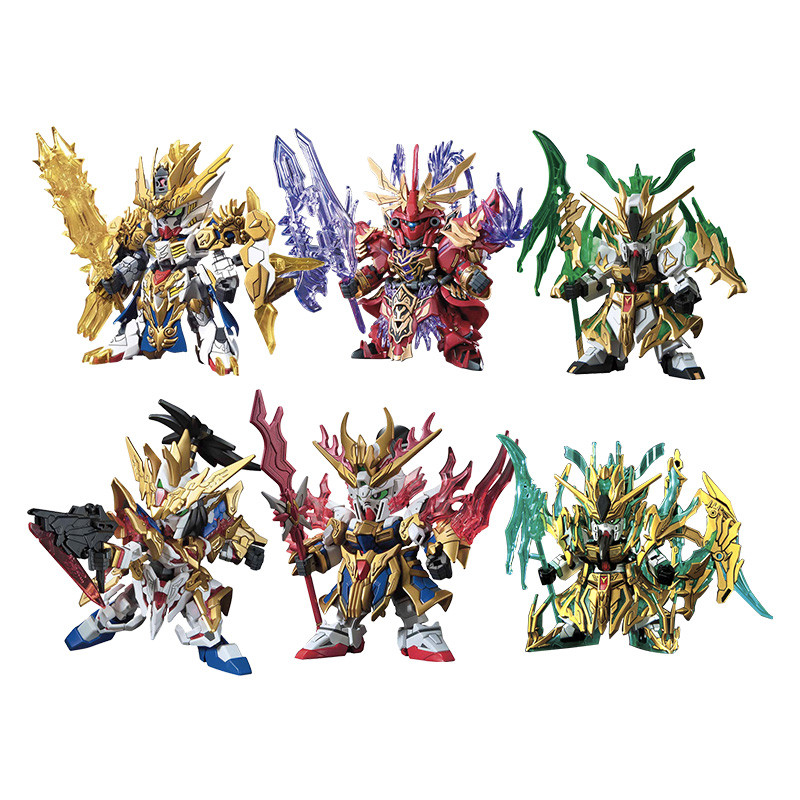 [ดําเนินการด้วยตนเอง] Bandai Gundam Assembly Model รุ่น Q SD BB สามก๊ก Chuangjie Chuan Liu Bei Guan 