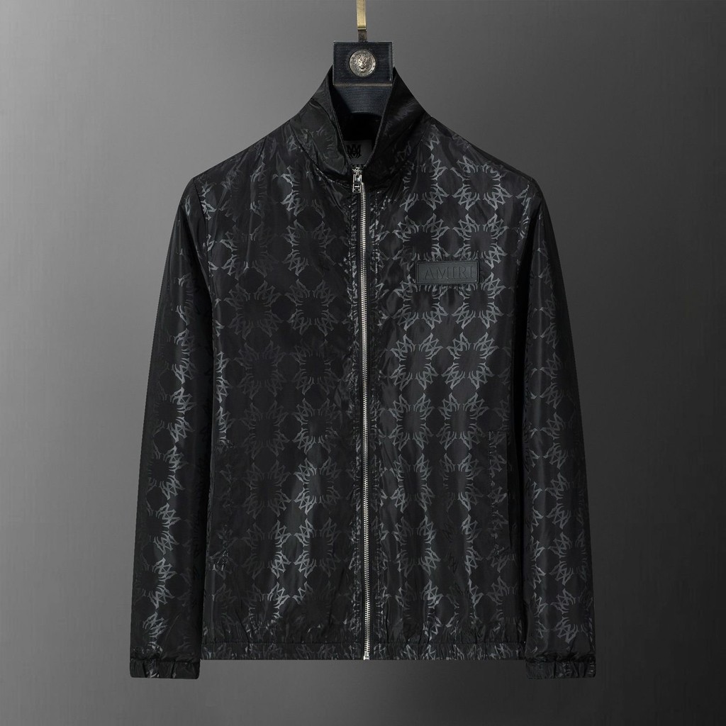 AMIRI6566 เสื้อแจ็คเก็ตมีฮู้ดผู้ชายสไตล์ใหม่สลิมฟิตทุกการแข่งขัน