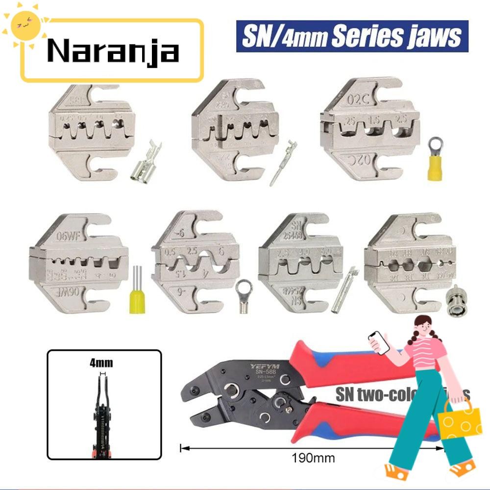 NARANJA SN CRIMPING คีม Jaw, SN-2546B 02C Alloy CRIMPING คีมขากรรไกร, 48B 58B กว้าง 4 มม.06WF 2549 0