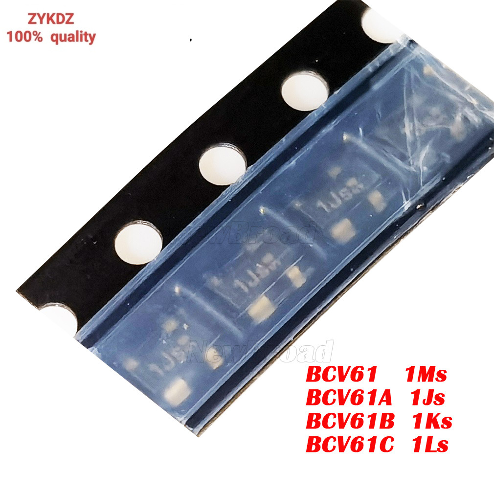 10PCS Patch NPN ทรานซิสเตอร์ 1M* 1J* 1K* 1L* 1Ms 1Js 1Ks 1Ls BCV61 BCV61A BCV61B BCV61C SOT-143