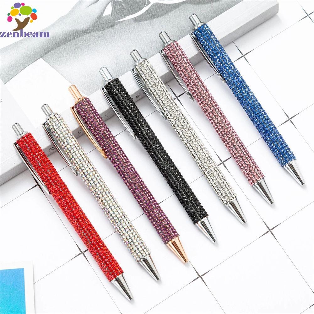 ZENBEAM Ball Pen Metal Diamond Bright Office Students School Supply Signature Pen