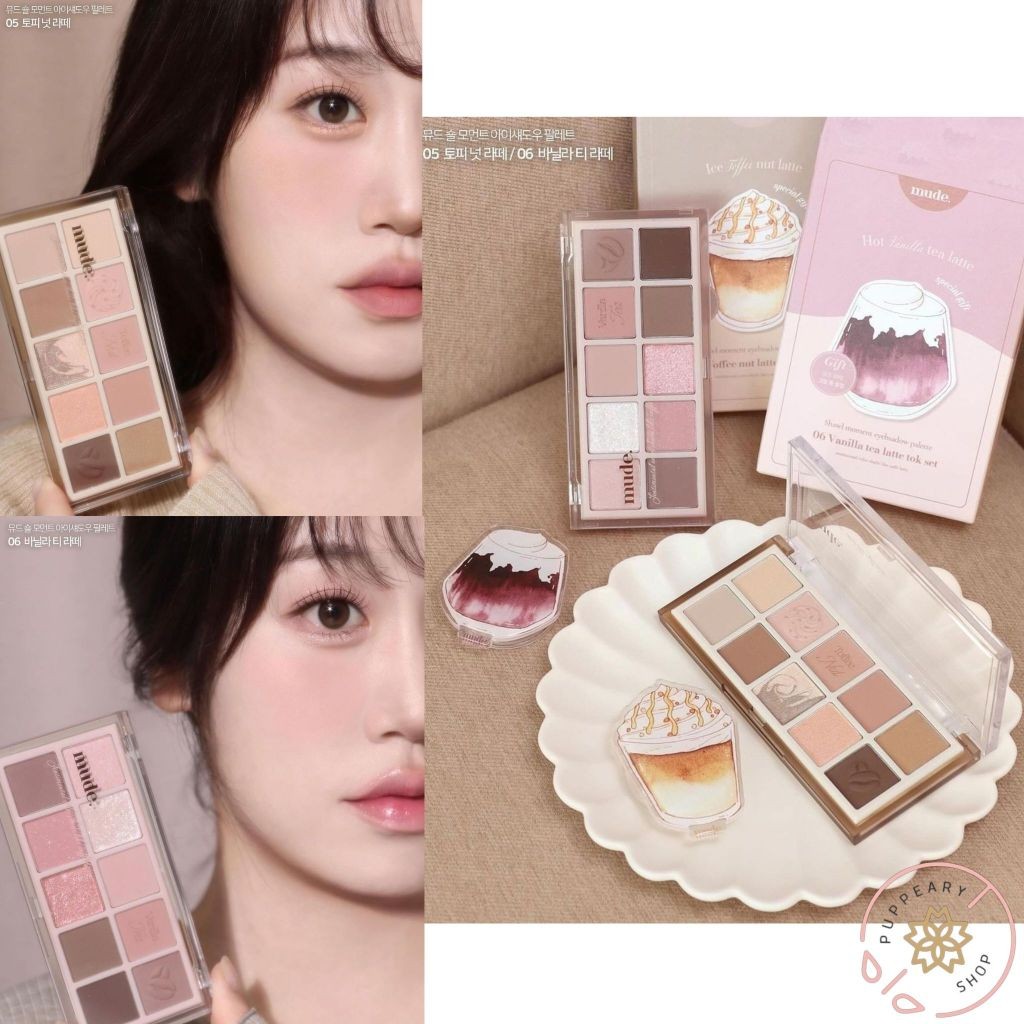 (🔥CLEARANCE SALE🔥 แท้/พร้อมส่งฉลากไทย) MUDE SHAWL MOMENT EYESHADOW PALETTE TOK SET