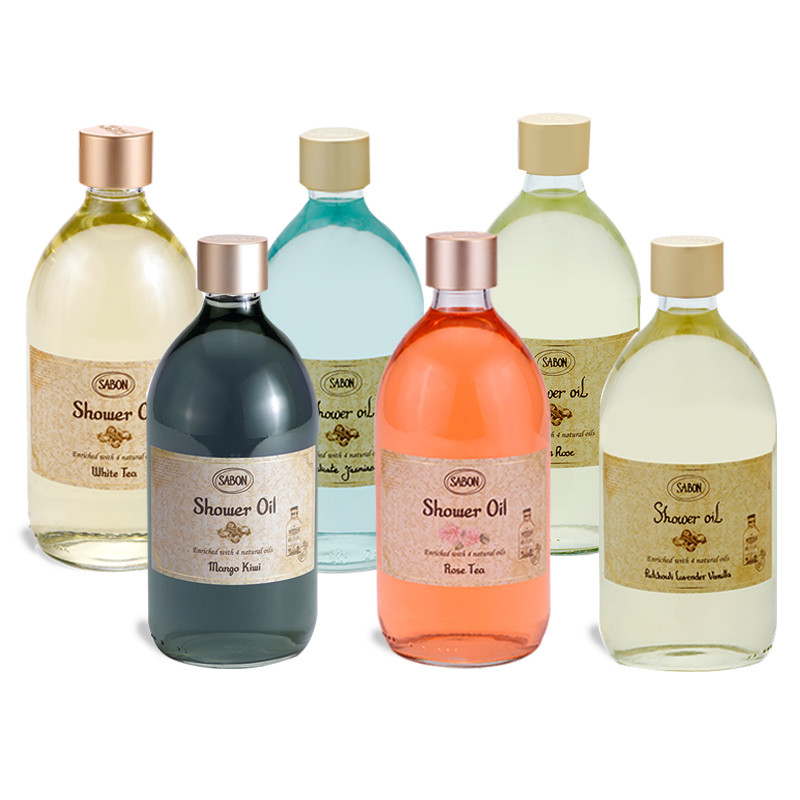 อิสราเอล sabon Wild Jasmine Shower Oil 300ml น้ํามันหอมระเหยกลิ่นหอม salon Moisturizing sabom Moistu