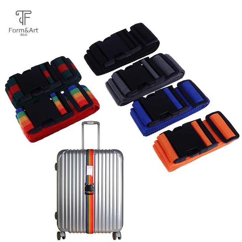 Form & Art 2M Rainbow รหัสผ่านล็อคบรรจุกระเป๋าเดินทางกระเป๋ารหัสผ่านล็อคสายคล้องคอ Baggage เข็มขัด F