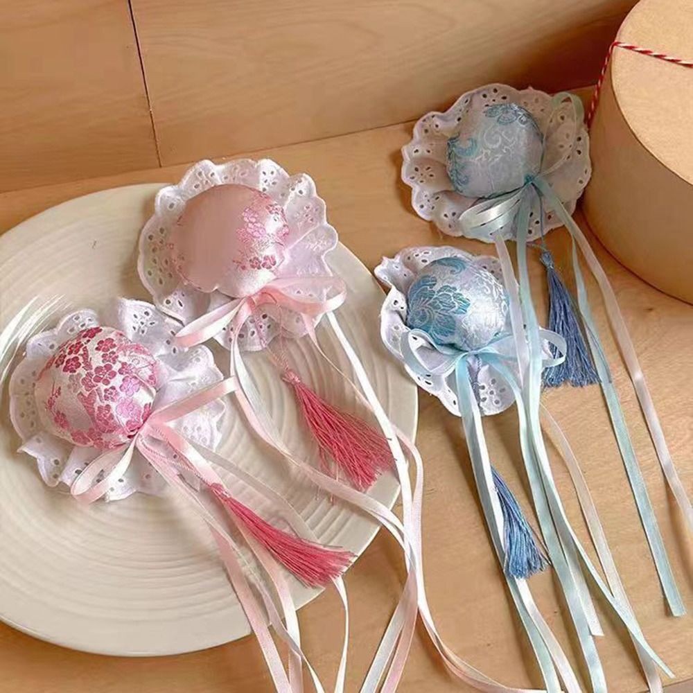 Maruko Barrettes สไตล์จีนโบราณสำหรับ Lolita และคอสเพลย์ น่ารัก Handmade Kawaii - รูปที่ 6