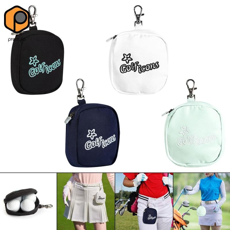 Prettyia Golf Ball กระเป๋าคาดเอว Charming ขนาดพกพาน้ำหนักเบาสำหรับใช้กลางแจ้ง