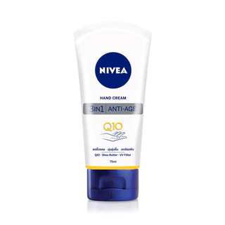NIVEA Hand Cream Anti-Age Q10 75ml นีเวีย ครีมบำรุงมือสูตรคิวเทน.