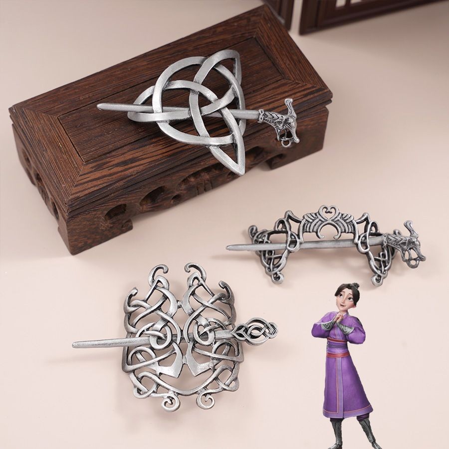 มงกุฎผม Nezha กิ๊บสไตล์จีนสำหรับ cosplay Shen Gongbao และ Ao Bing