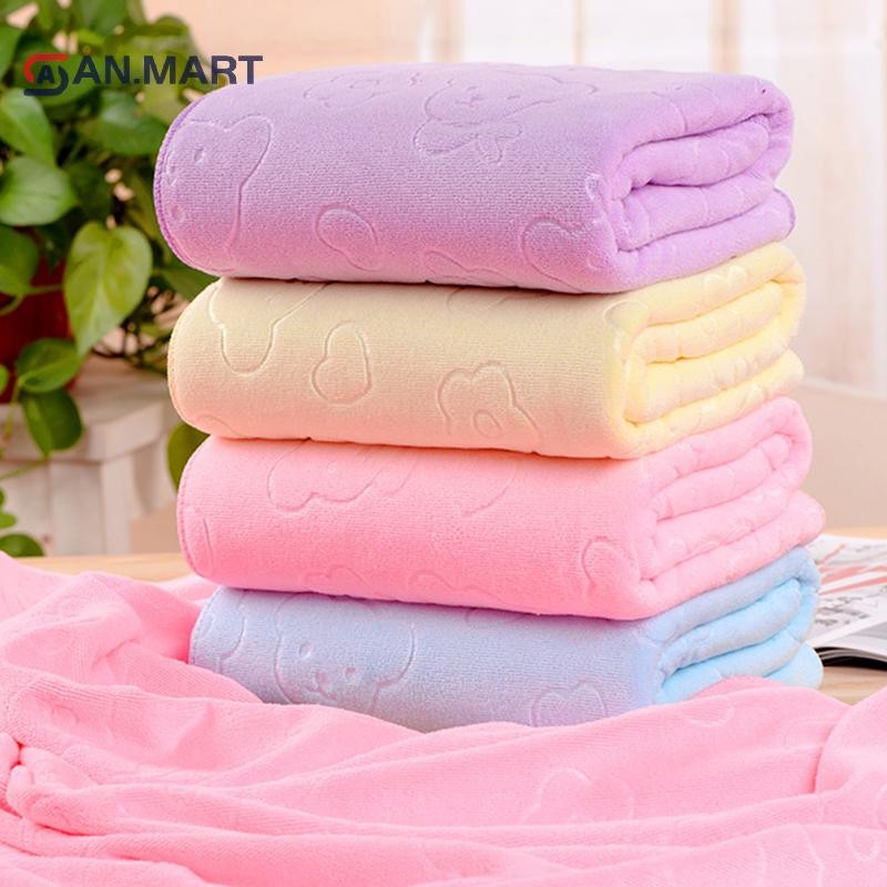 Newwellknownnice Bath Towel Absorbent Quick-Drying Super Large Bath Towel Soft Towel ผ้าขนหนู TH