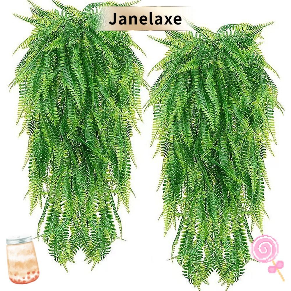 JANELAXE พืชประดิษฐ์เปอร์เซีย กราส 78 ซม., ไม้เลื้อยแขวนผนัง สำหรับตกแต่งบ้านและงานแต่งงาน