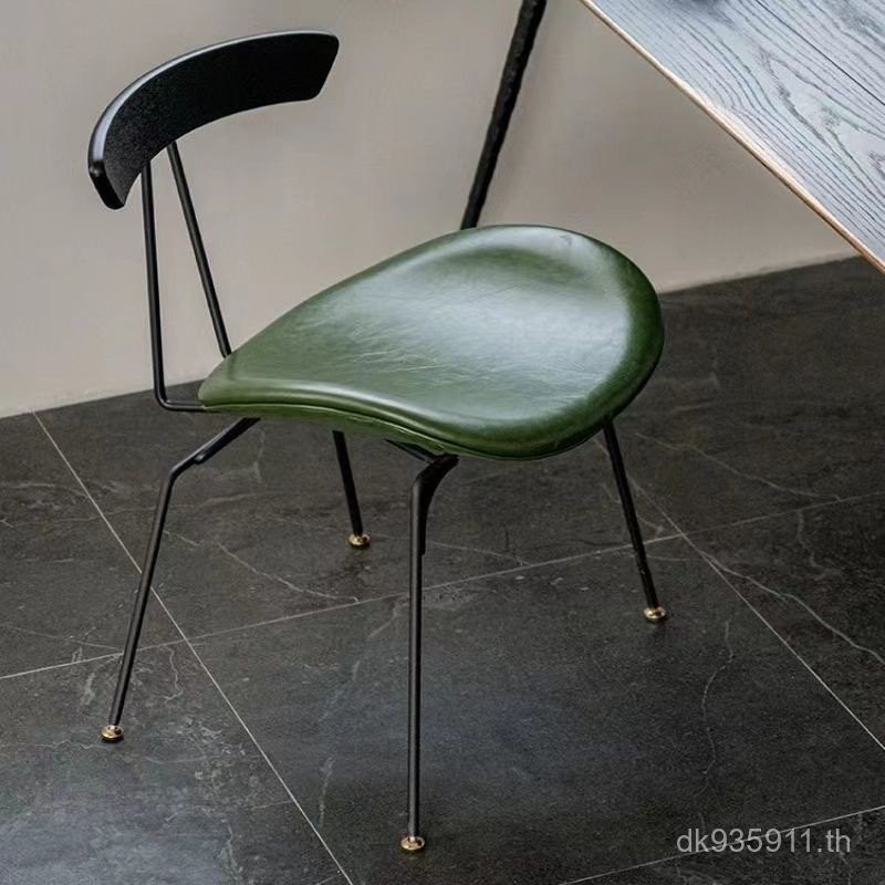 Negotiate Ants พนักพิงรวมเก้าอี้ Luxury Designer Retro หนังเก้าอี้รับประทานอาหารโต๊ะเก้าอี้ loft Iro