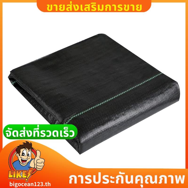 3.5Ft x 50Ft Garden Weed Barrier ผ้าภูมิทัศน์ Heavy Duty Weed Block เสื่อทําสวน,ควบคุมสวนผ้า bigocea